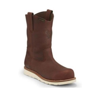 CHIPPEWA MEN'S 11" EDGE WALKER WATERPROOF WESTERN WORK BOOTS - COMPOSITE TOE-BROWN CHIPPEWA MEN'S 11" EDGE WALKER WATERPROOF WESTERN WORK BOOTS - COMPOSITE TOE-BROWN