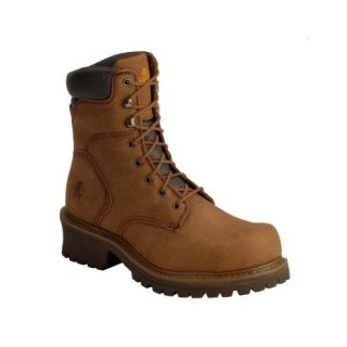 CHIPPEWA MEN'S STEEL TOE LOGGER WORK BOOTS-BARK CHIPPEWA MEN'S STEEL TOE LOGGER WORK BOOTS-BARK