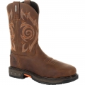 Georgia Boots | Men's Carbo-Tec LT Steel Toe Waterproof Pull On Work-Brown Georgia Boots | Men's Carbo-Tec LT Steel Toe Waterproof Pull On Work-Brown