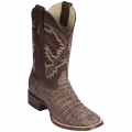 New Arrivals Los Altos Men's Caiman Belly Square Toe Cowboy Boots Sahara Brown | Brown New Arrivals Los Altos Men's Caiman Belly Square Toe Cowboy Boots Sahara Brown | Brown