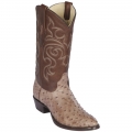 New Arrivals Los Altos Men's Moka Ostrich Boots R-Toe | Moka New Arrivals Los Altos Men's Moka Ostrich Boots R-Toe | Moka