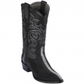 New Arrivals Los Altos Men's Stingray Rowstone J-Toe Cowboy Boots | Black New Arrivals Los Altos Men's Stingray Rowstone J-Toe Cowboy Boots | Black