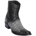 New Arrivals Los Altos Men's Ankle Caiman Tail Boots | Grey New Arrivals Los Altos Men's Ankle Caiman Tail Boots | Grey