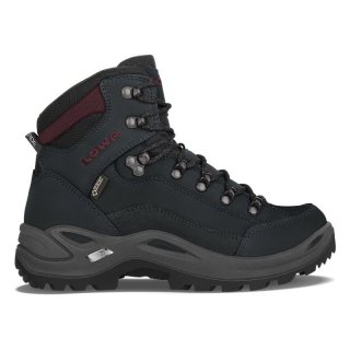 Lowa Women's Renegade GTX Mid Ws-Black/Burgundy | Free Shipping Lowa Women's Renegade GTX Mid Ws-Black/Burgundy | Free Shipping